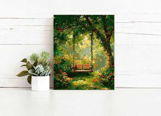 Garden Swing Retreat - Paint by Numbers Kit