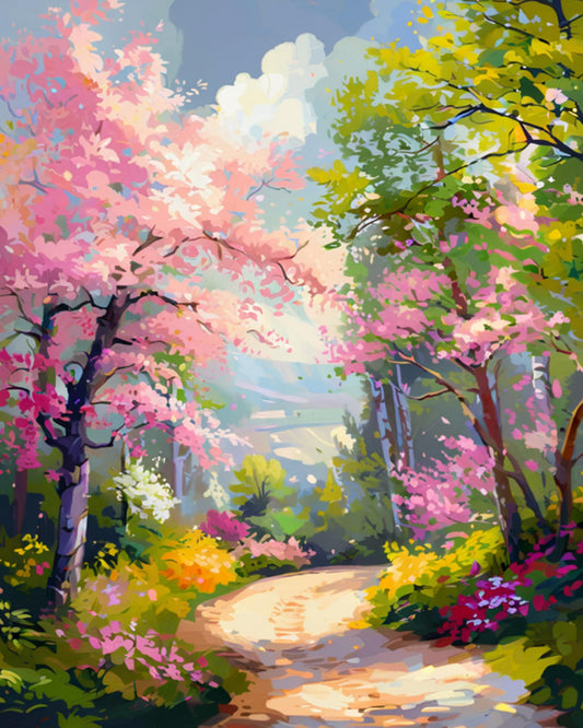 Blossom Garden Path - Paint by Numbers Kit