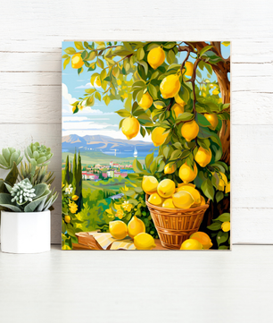 Lemon Grove Escape – Paint by Numbers Kit