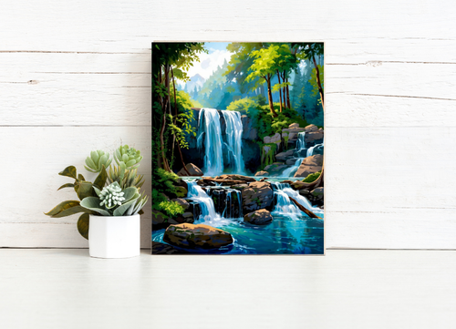 Forest Cascade – Paint by Numbers Kit