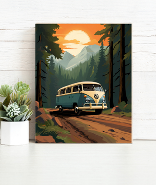 Mountain Road Adventure – Paint by Numbers Kit