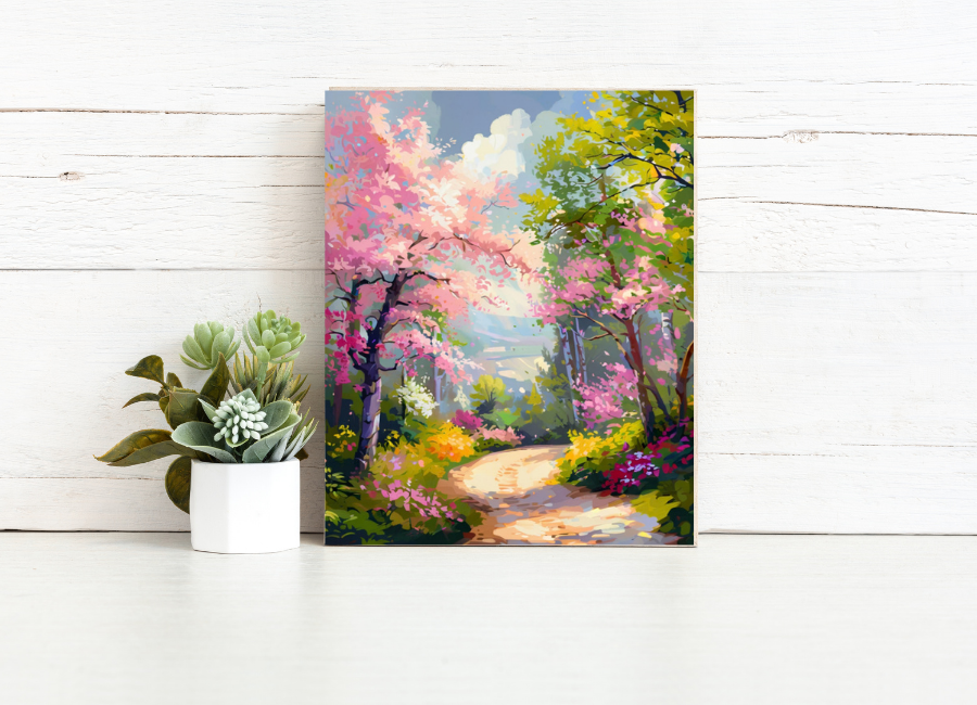 Blossom Garden Path - Paint by Numbers Kit