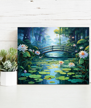 Lily Pond Escape – Paint by Numbers Kit