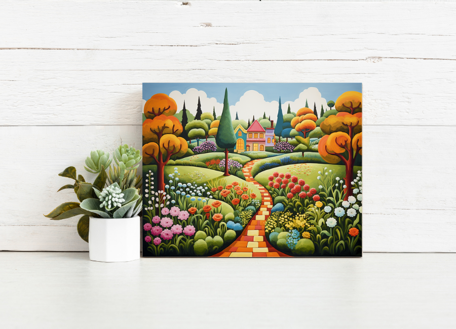 Whimsical Garden Path – Paint by Numbers Kit