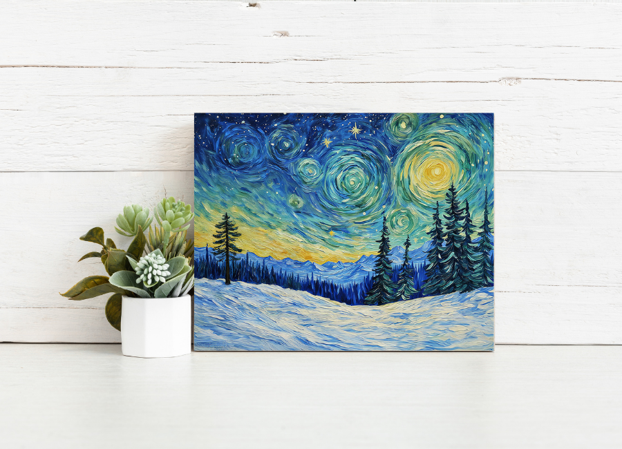 Starlit Winter Dream – Paint by Numbers Kit