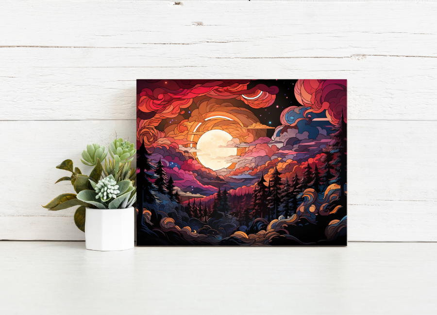 Celestial Cloudscape – Paint by Numbers Kit