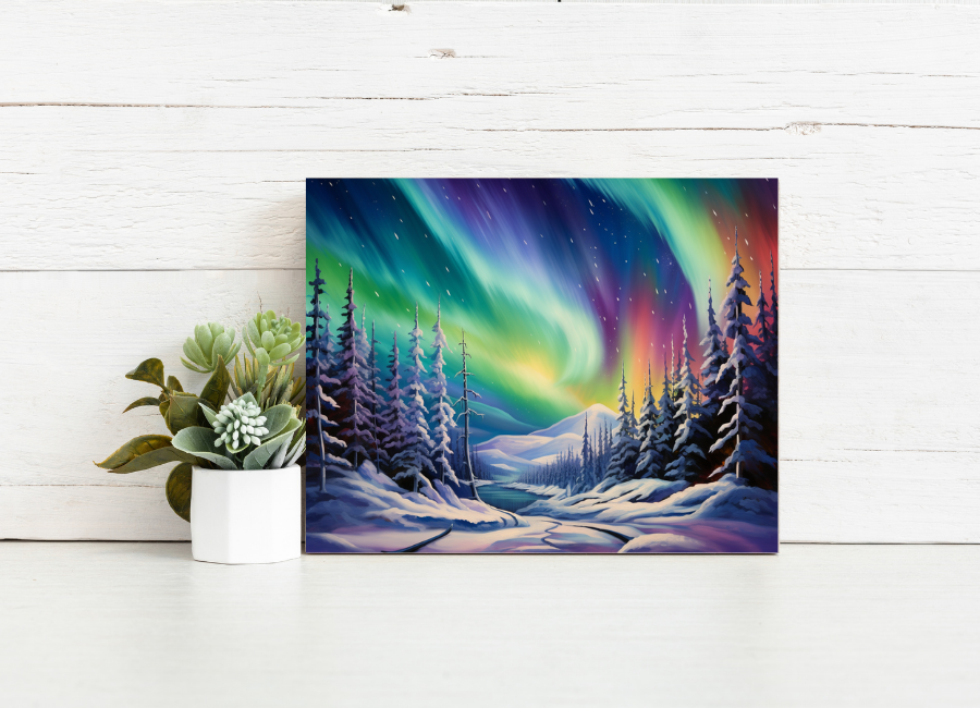 Northern Lights Escape – Paint by Numbers Kit