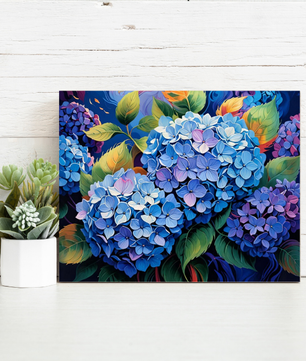 Midnight Hydrangeas – Paint by Numbers Kit