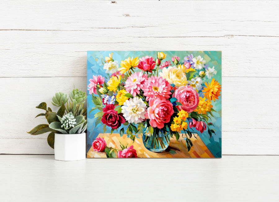 Blooming Bouquet – Paint by Numbers Kit