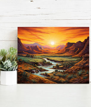 Golden Canyon Sunrise – Paint by Numbers Kit