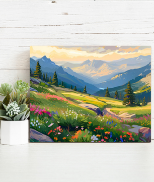 Alpine Meadow Glow – Paint by Numbers Kit
