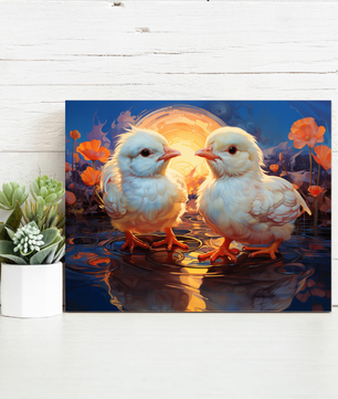 Little Chick Friends – Paint by Numbers Kit