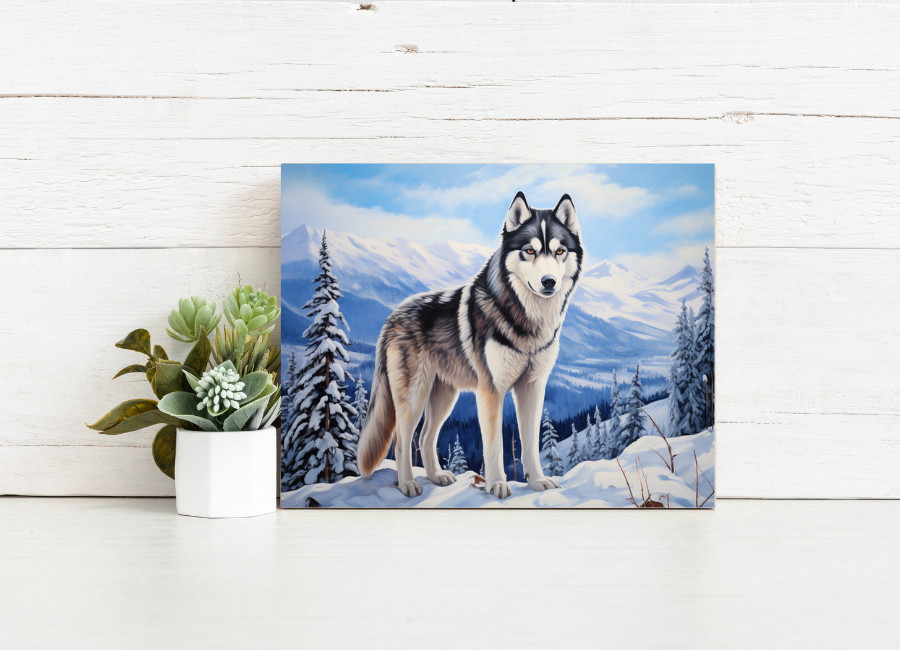 Arctic Husky Watch – Paint by Numbers Kit