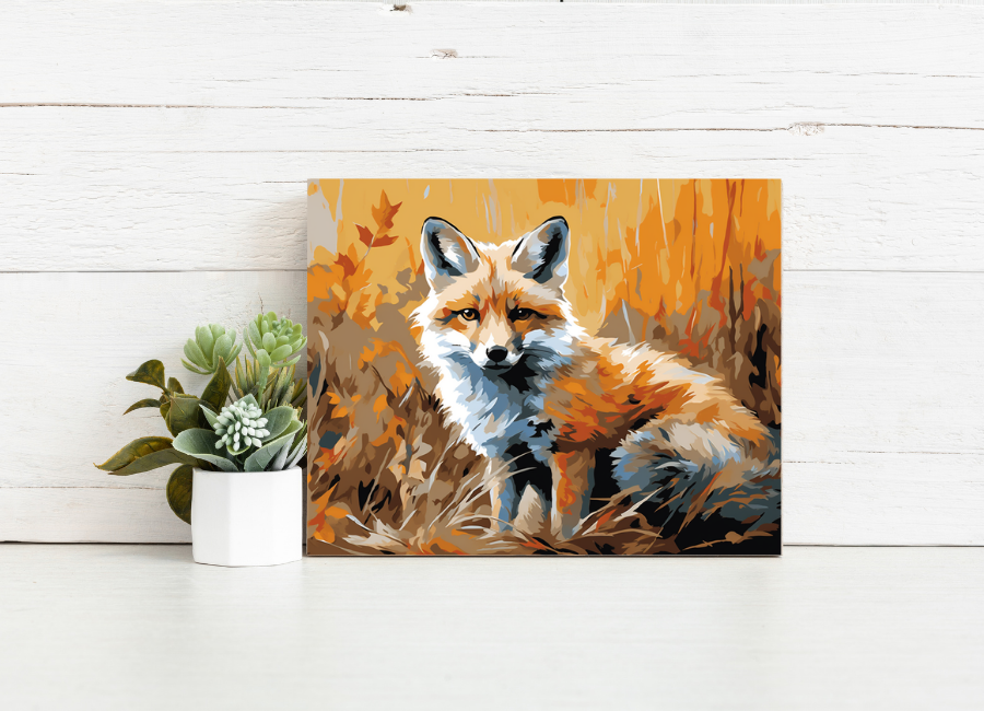 Autumn Fox – Paint by Numbers Kit