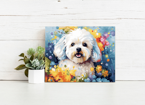 Bichon in Bloom – Paint by Numbers Kit