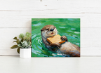Playful River Otter – Paint by Numbers Kit