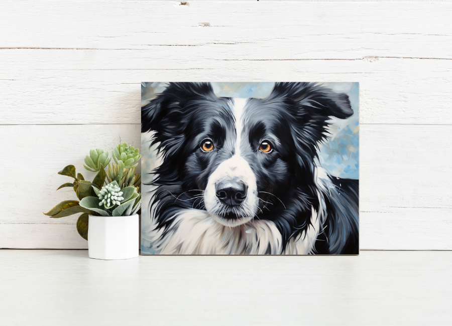 Border Collie Gaze – Paint by Numbers Kit