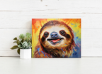 Happy Sloth Portrait – Paint by Numbers Kit