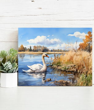 Lakeside Swan – Paint by Numbers Kit