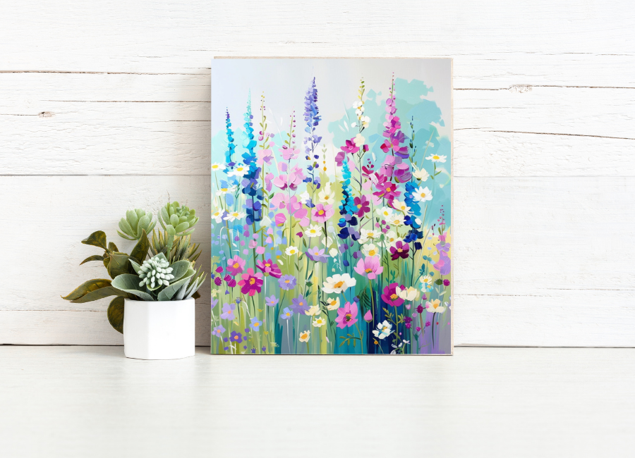 Wildflower Meadow Dream – Paint by Numbers Kit