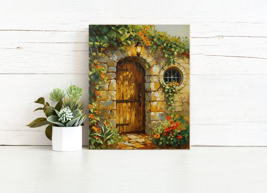 Secret Garden Doorway – Paint by Numbers Kit