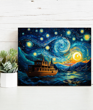 Starry Night Voyage – Paint by Numbers Kit