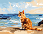 Seaside Kitten – Paint by Numbers Kit