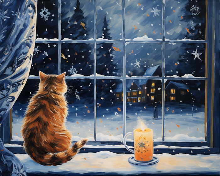 Cosy Kitten – Paint by Numbers Kit