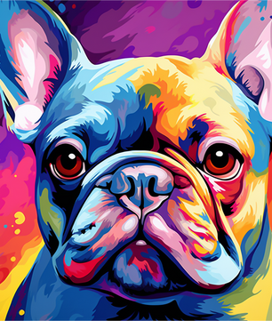 Pop Art Frenchie – Paint by Numbers Kit