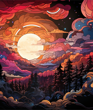 Celestial Cloudscape – Paint by Numbers Kit