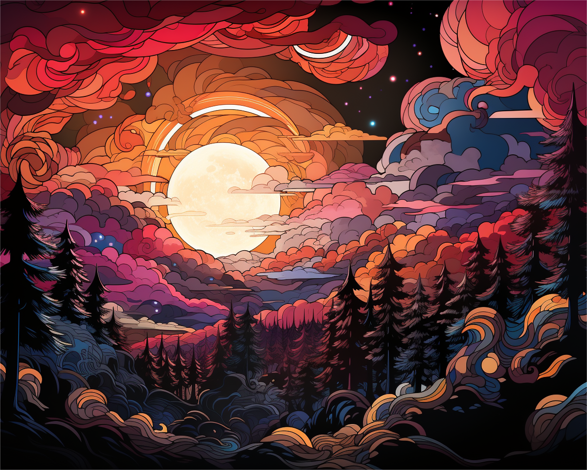 Celestial Cloudscape – Paint by Numbers Kit