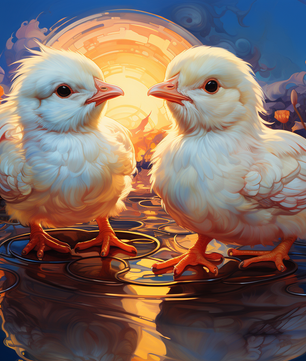Little Chick Friends – Paint by Numbers Kit