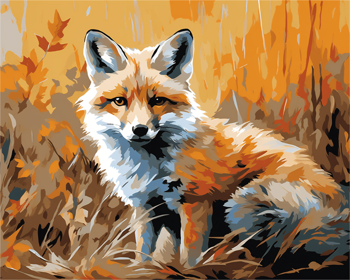 Autumn Fox – Paint by Numbers Kit