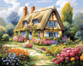 Countryside Cottage Garden – Paint by Numbers Kit