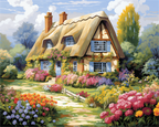 Countryside Cottage Garden – Paint by Numbers Kit