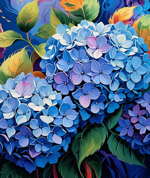 Midnight Hydrangeas – Paint by Numbers Kit
