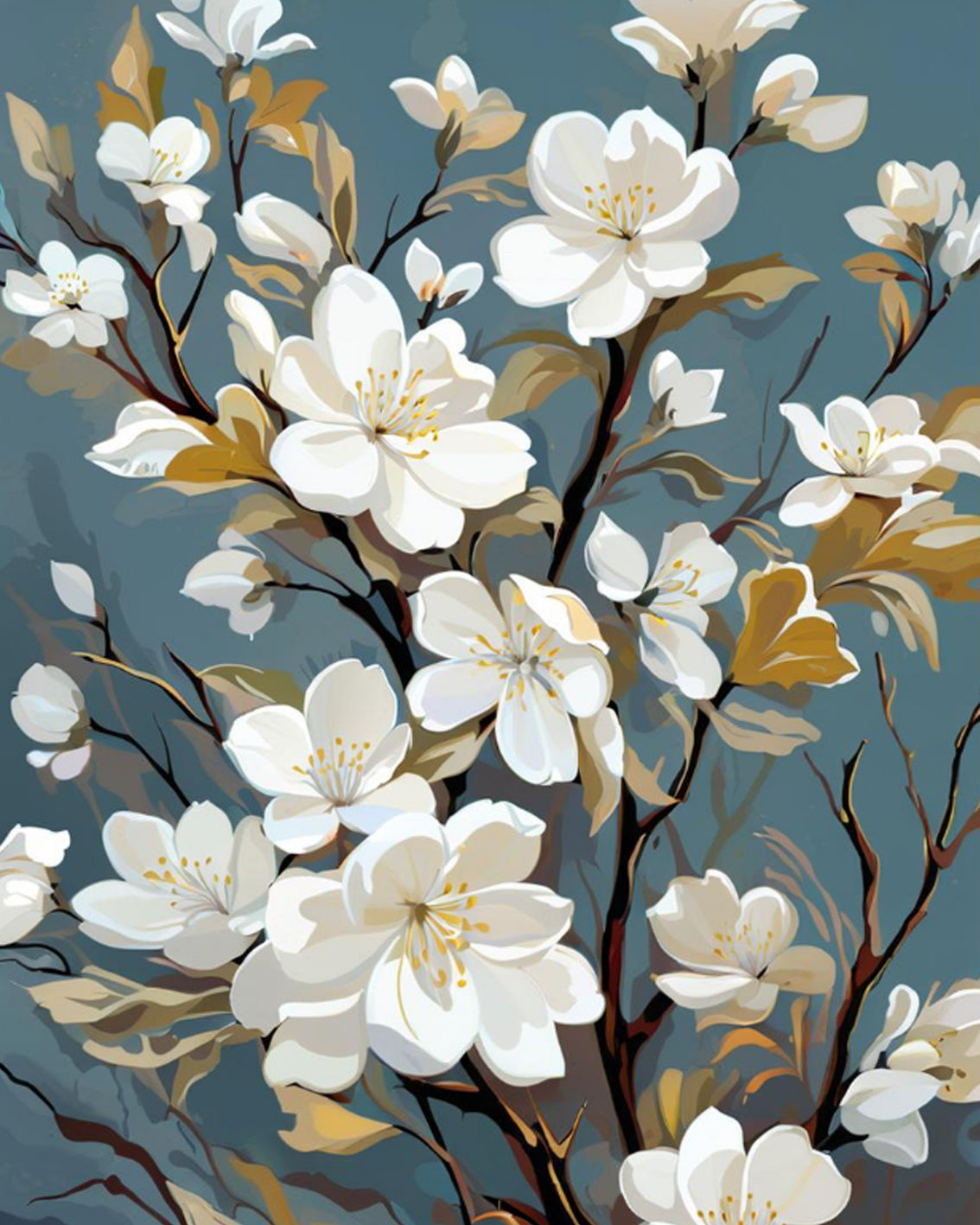 Blossom Elegance – Paint by Numbers Kit