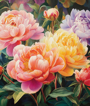 Soft Peony Bouquet - Paint by Numbers Kit