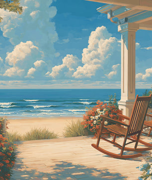 Seaside Porch View - Paint by Numbers Kit