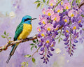 Wisteria Bird – Paint by Numbers Kit