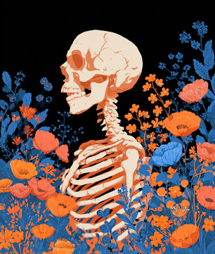 Floral Skeleton Bloom – Paint by Numbers Kit