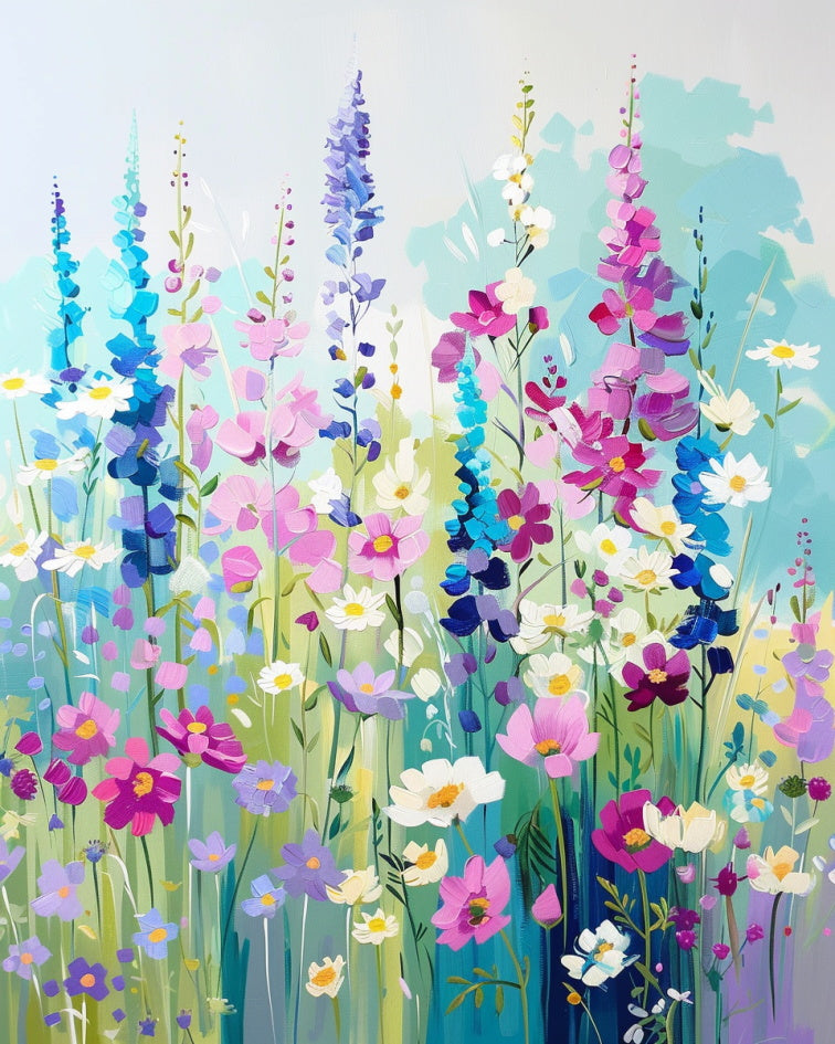 Wildflower Meadow Dream – Paint by Numbers Kit