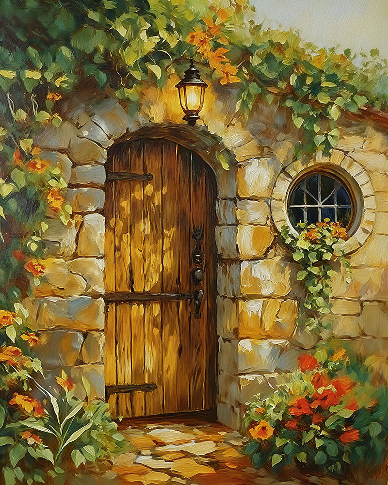 Secret Garden Doorway – Paint by Numbers Kit