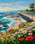 Seaside Wildflower Pier – Paint by Numbers Kit