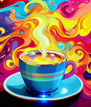 Cosmic Coffee – Paint by Numbers Kit