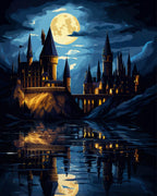 Moonlit Castle Reflections – Paint by Numbers Kit