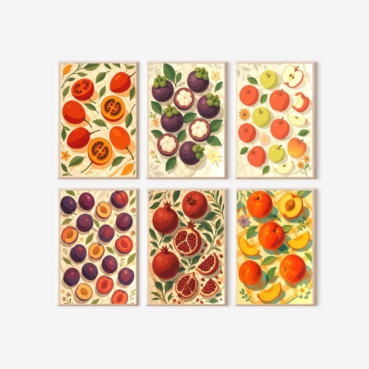 Fruit Market - 6 Pack Paint by Numbers Kit