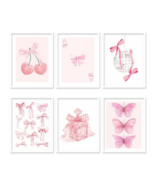 Pink Bow Edit - 6 Pack Paint by Numbers Kit