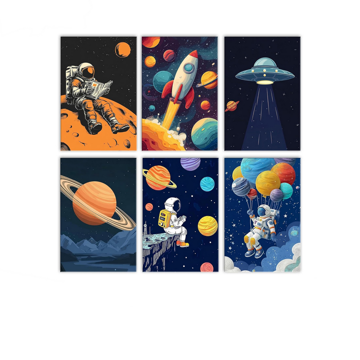 Space Adventure Club - 6 Pack Paint by Numbers Kit