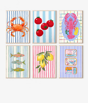 Seaside Supper Club - 6 Pack Paint by Numbers Kit